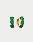 ILEANA MAKRI - Huggie Hoops, Emerald