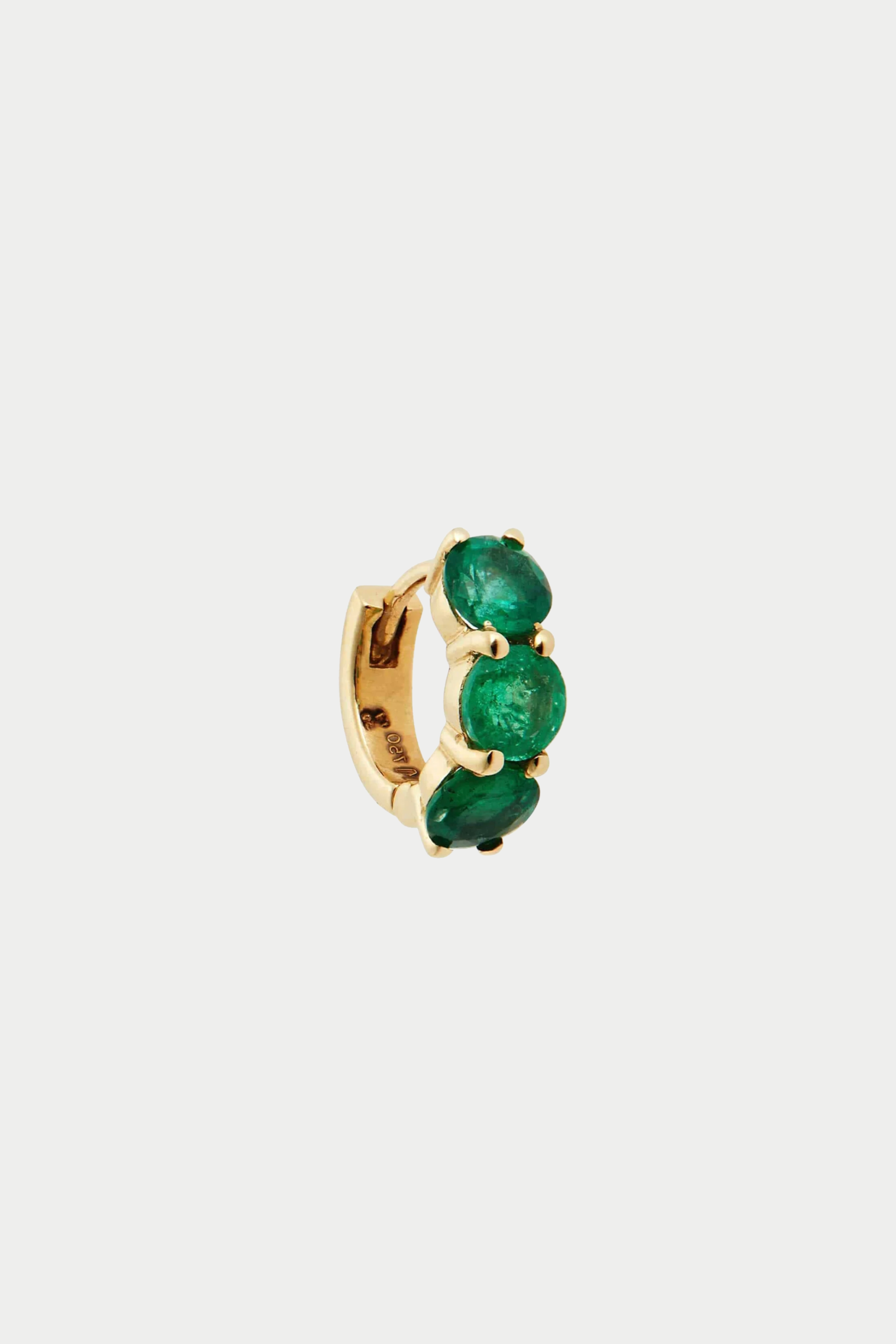 ILEANA MAKRI - Huggie Hoops, Emerald