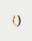 ILEANA MAKRI - Seamless Midi Hoop, Green Diamonds