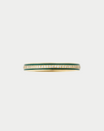 ILEANA MAKRI - Enamel Thread Band, Green Enamel