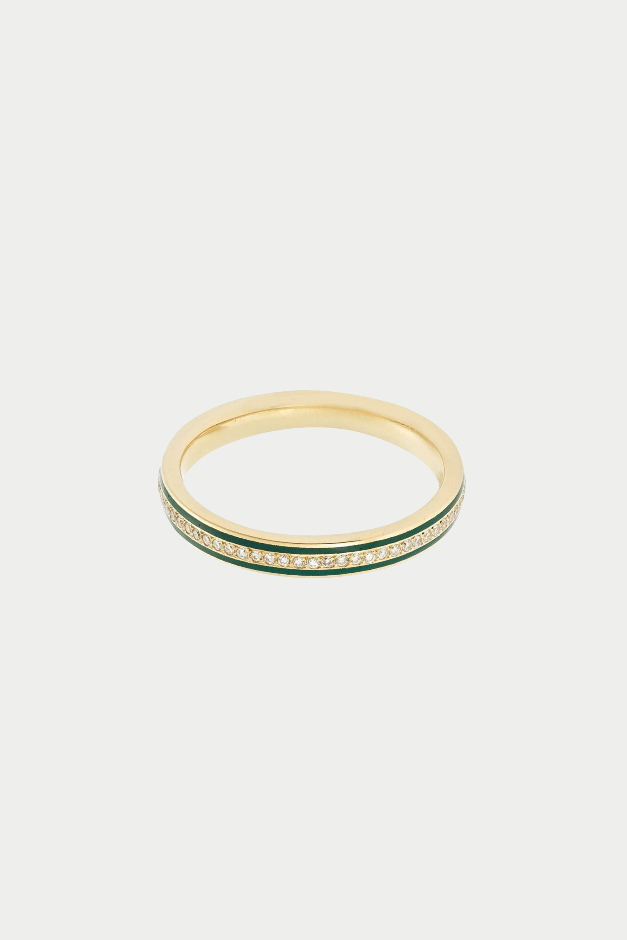 ILEANA MAKRI - Enamel Thread Band, Green Enamel