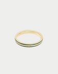 ILEANA MAKRI - Enamel Thread Band, Green Enamel