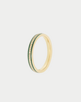 ILEANA MAKRI - Enamel Thread Band, Green Enamel