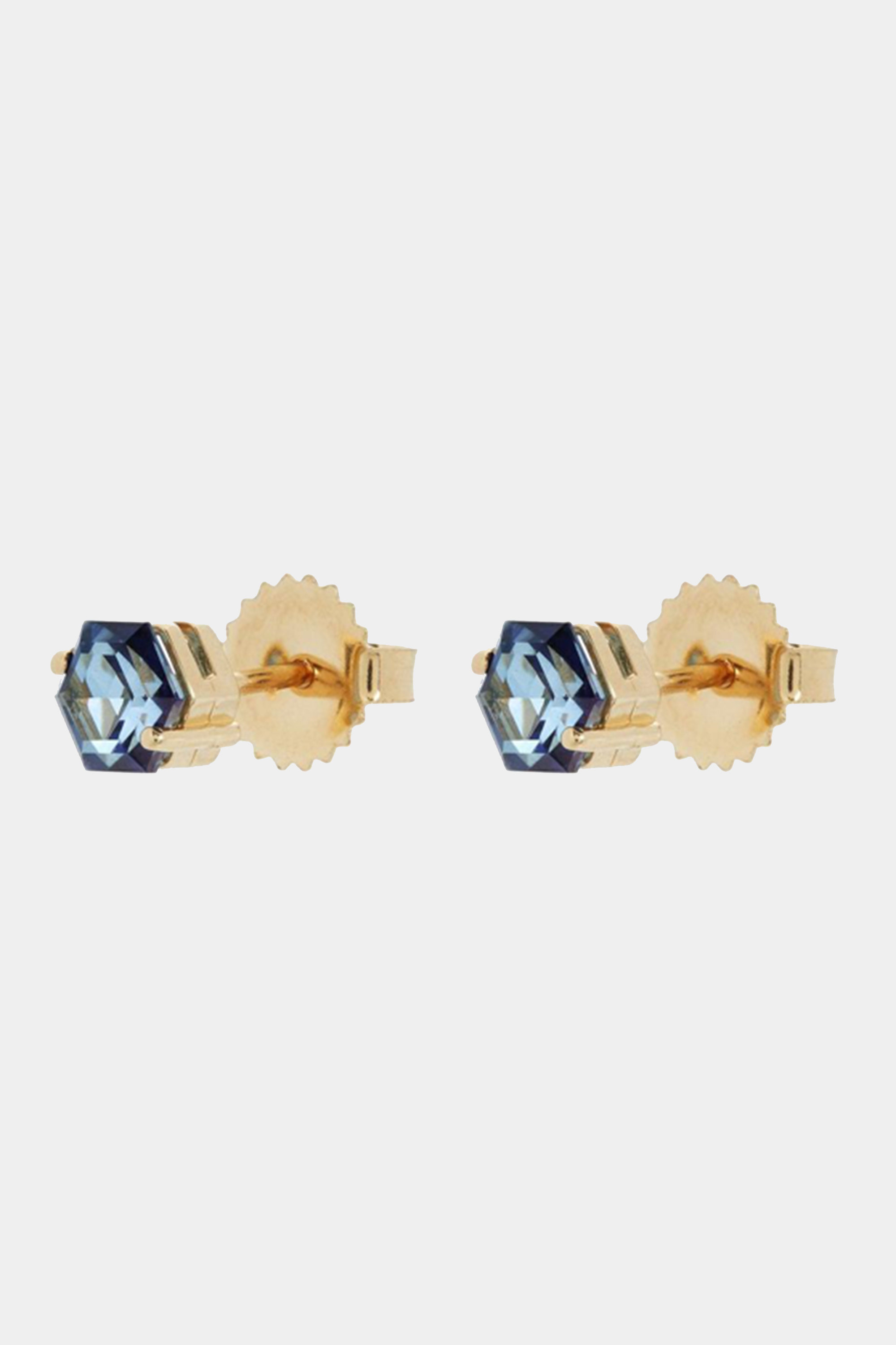 SUZANNE KALAN - Amalfi Hexagon Studs, English Blue Topaz