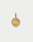 AZLEE - Custom Fingerprint Coin with Diamonds, Yellow Gold