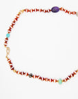 ILEANA MAKRI - Stripe Necklace, Brown Agate