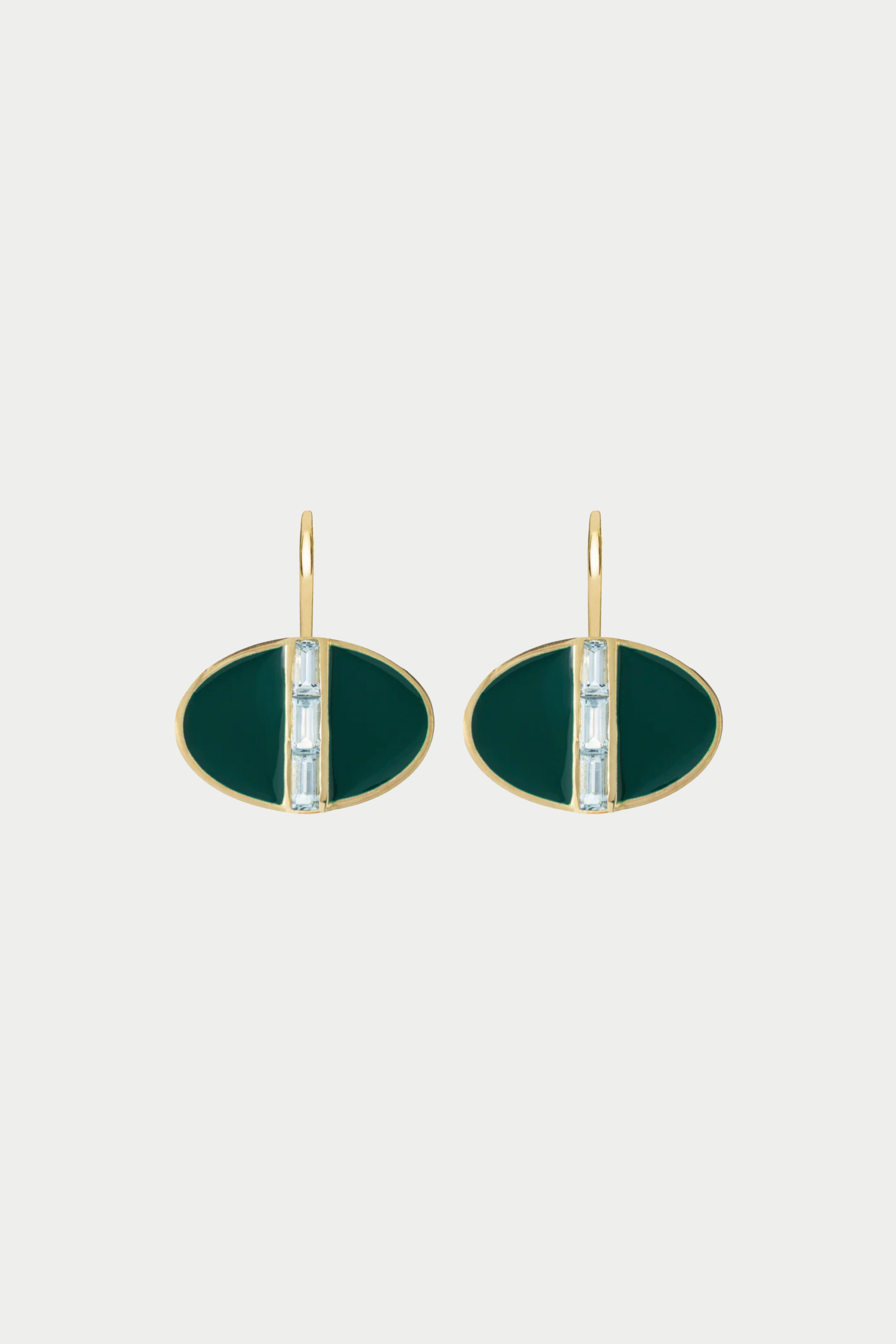 ALIITA - Deco Lago Earrings, Aquamarine