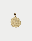 Of The Stars Leo Large Coin Charm, Yellow Gold