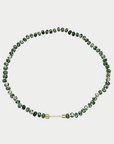 ITÄ - "Bosfor" Rondelle Bead Strand, Moss Agate