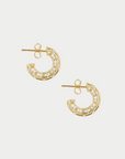 JOANNA DAHDAH - Cage Hoop Earrings, Yellow Gold