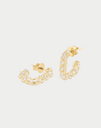 Cage Rectangle Earring, Yellow Gold