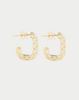 Cage Rectangle Earring, Yellow Gold