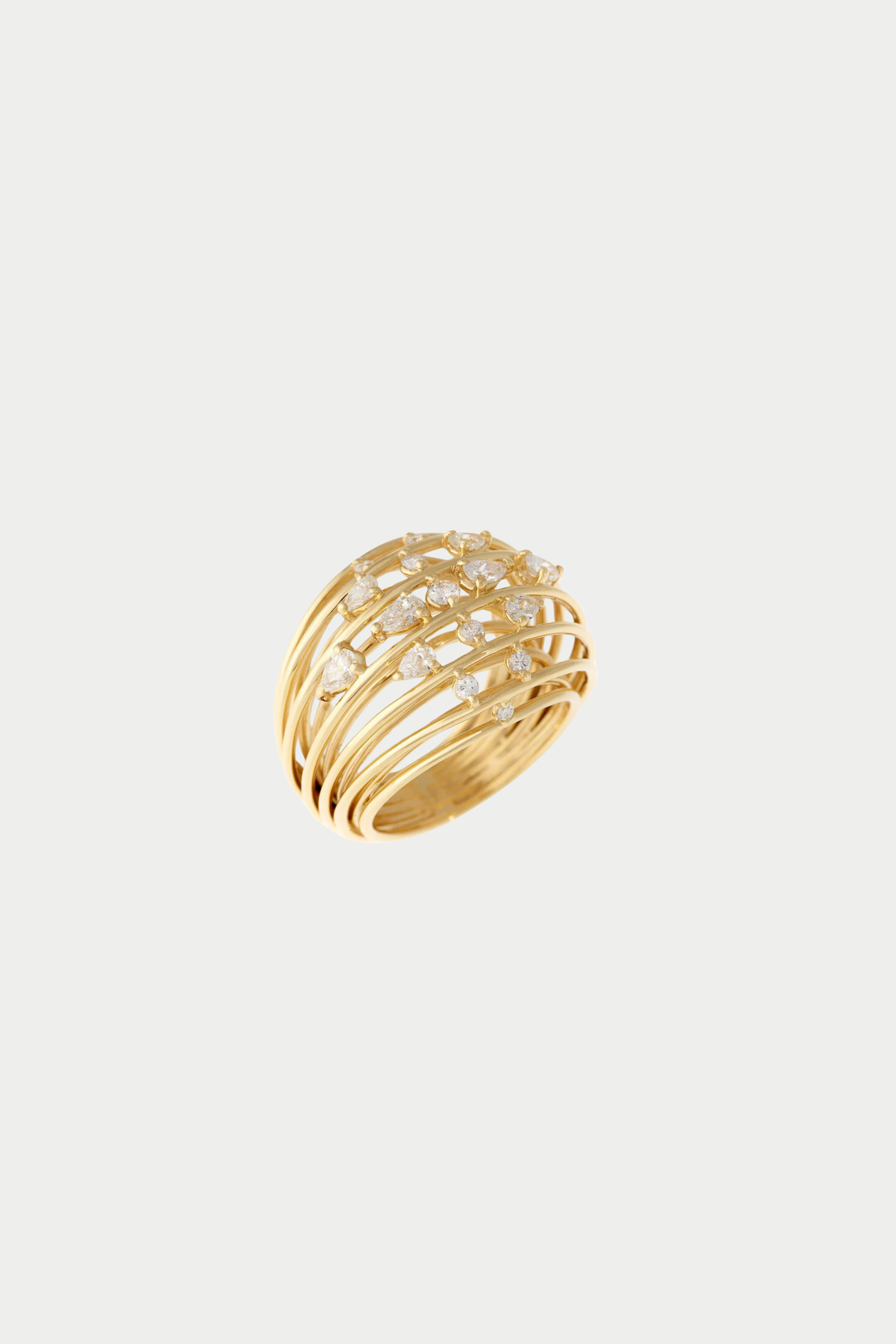 JOANNA DAHDAH - Light Cocktail Ring, Yellow Gold