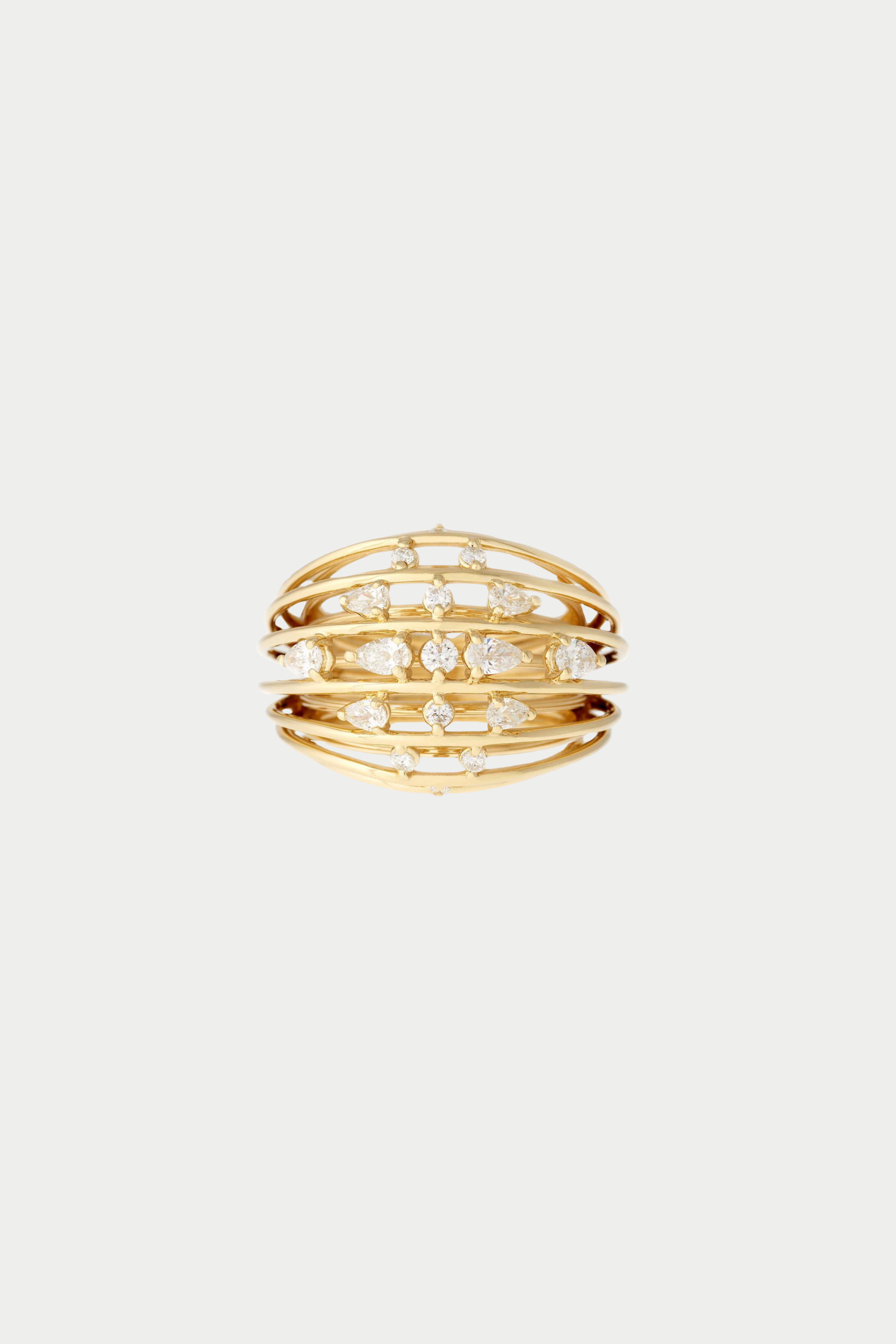 JOANNA DAHDAH - Light Cocktail Ring, Yellow Gold