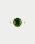 Vic Single Ring - Thin Band, Green Tourmaline