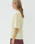 TIBI - Crispy Sweater Oversized Easy T-Shirt, Butter