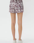 TIBI - Batik Pull-On Short, Cinnamon Multi