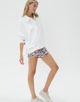 TIBI - Batik Pull-On Short, Cinnamon Multi