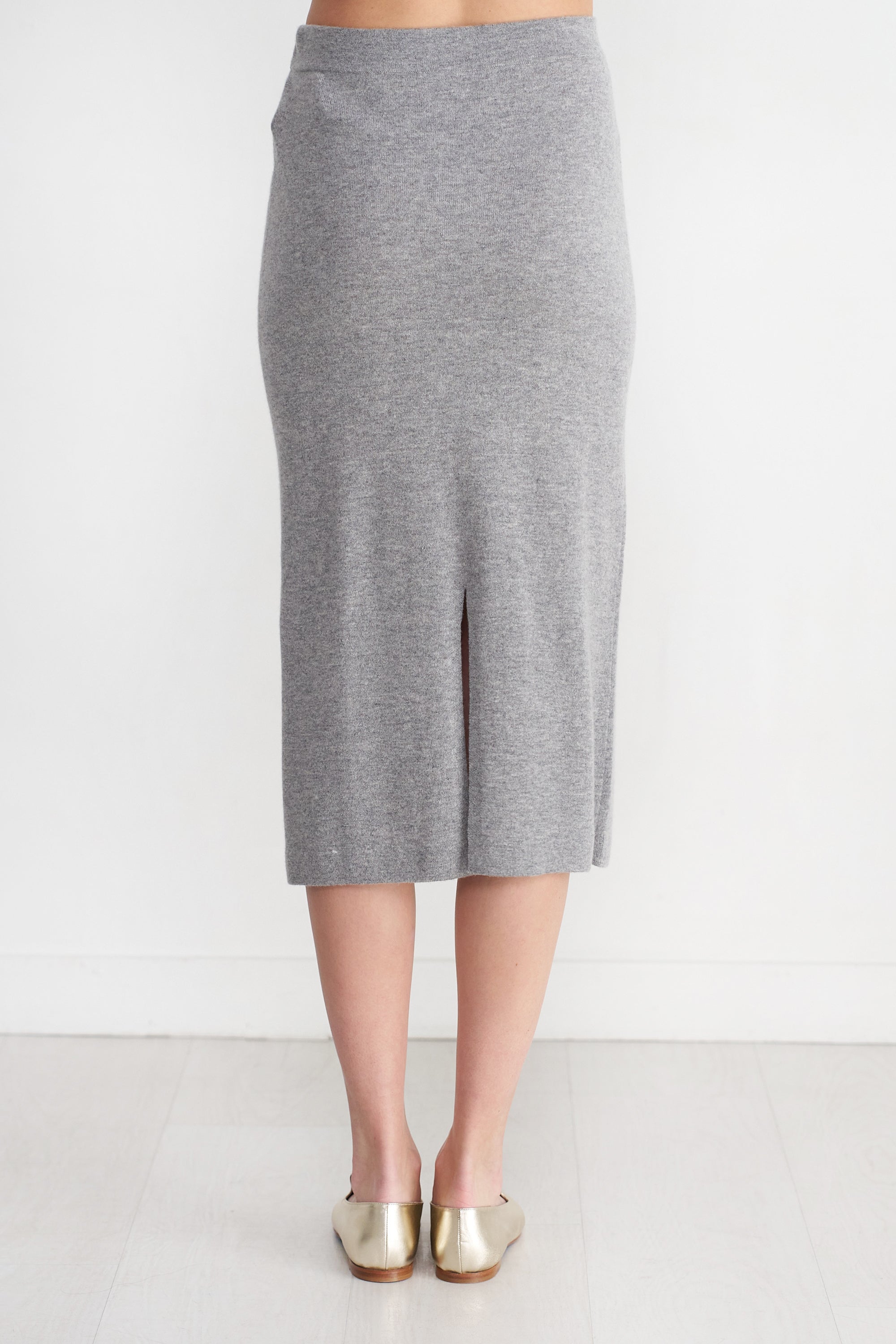 Allude - Long Skirt, Heather Melange