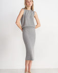 Allude - Long Skirt, Heather Melange