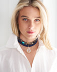 ILEANA MAKRI - Beaded Necklace, Agate Stripe