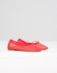 Mesh Dream Ballerina, Bright Red