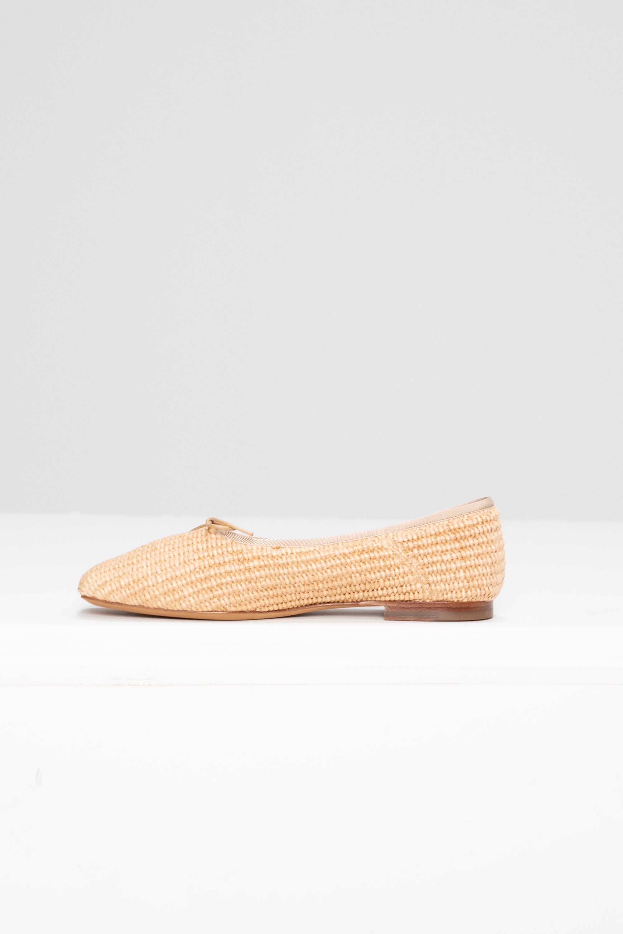 Square Toe Ballerina, Natural