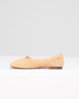 Square Toe Ballerina, Natural