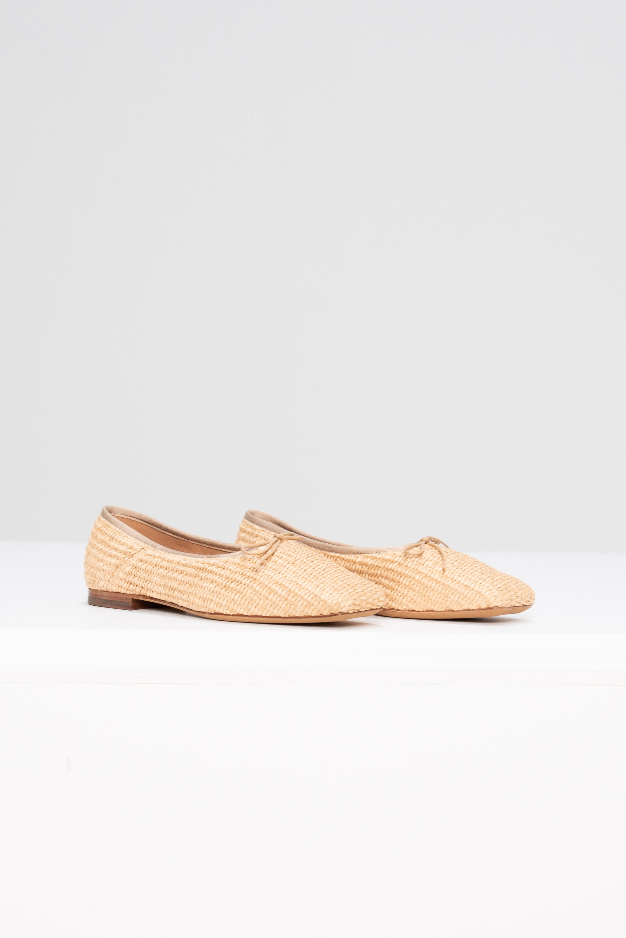 Square Toe Ballerina, Natural