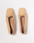 Square Toe Ballerina, Natural