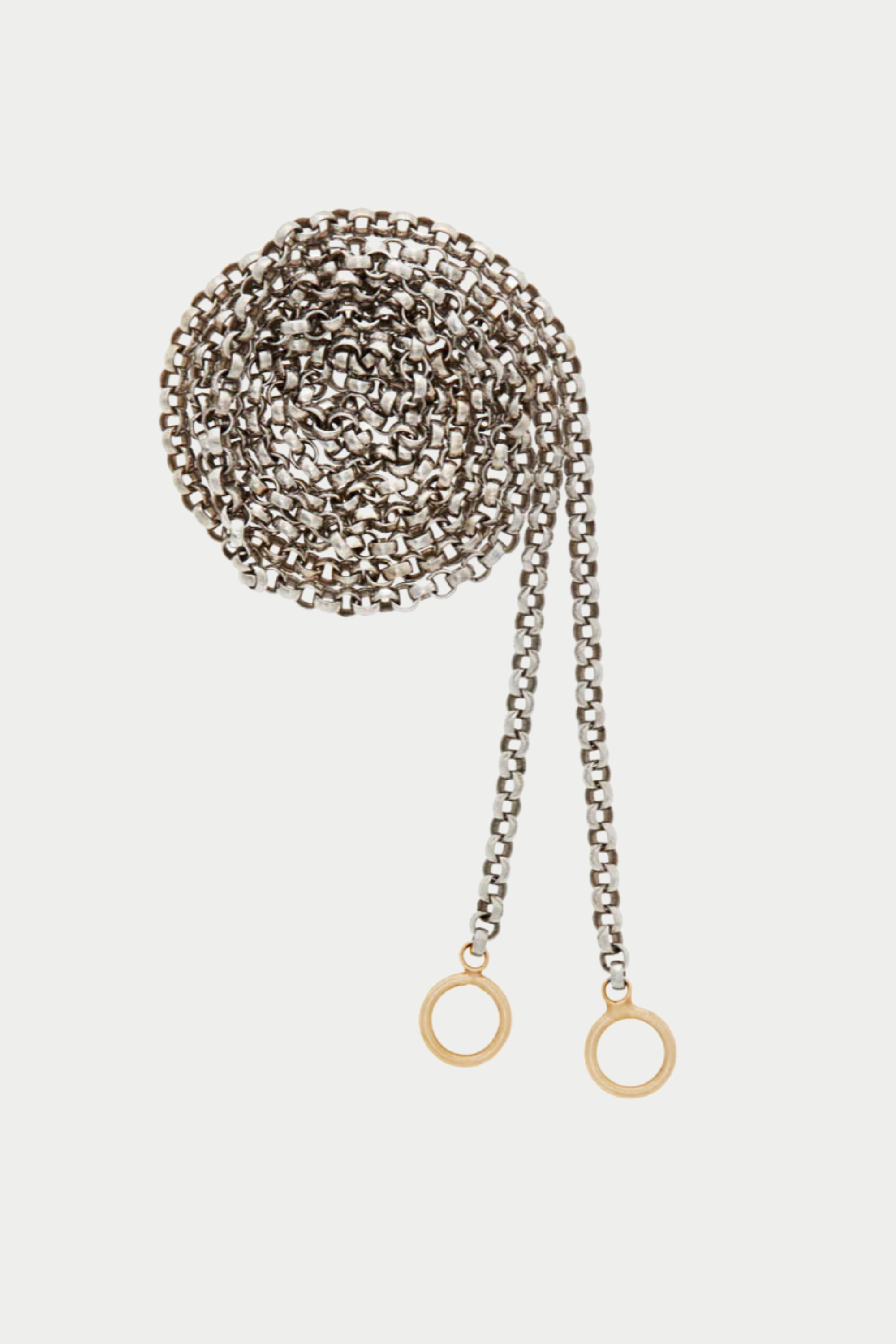 MARLA AARON - Rolo Chain, White &amp; Yellow Gold