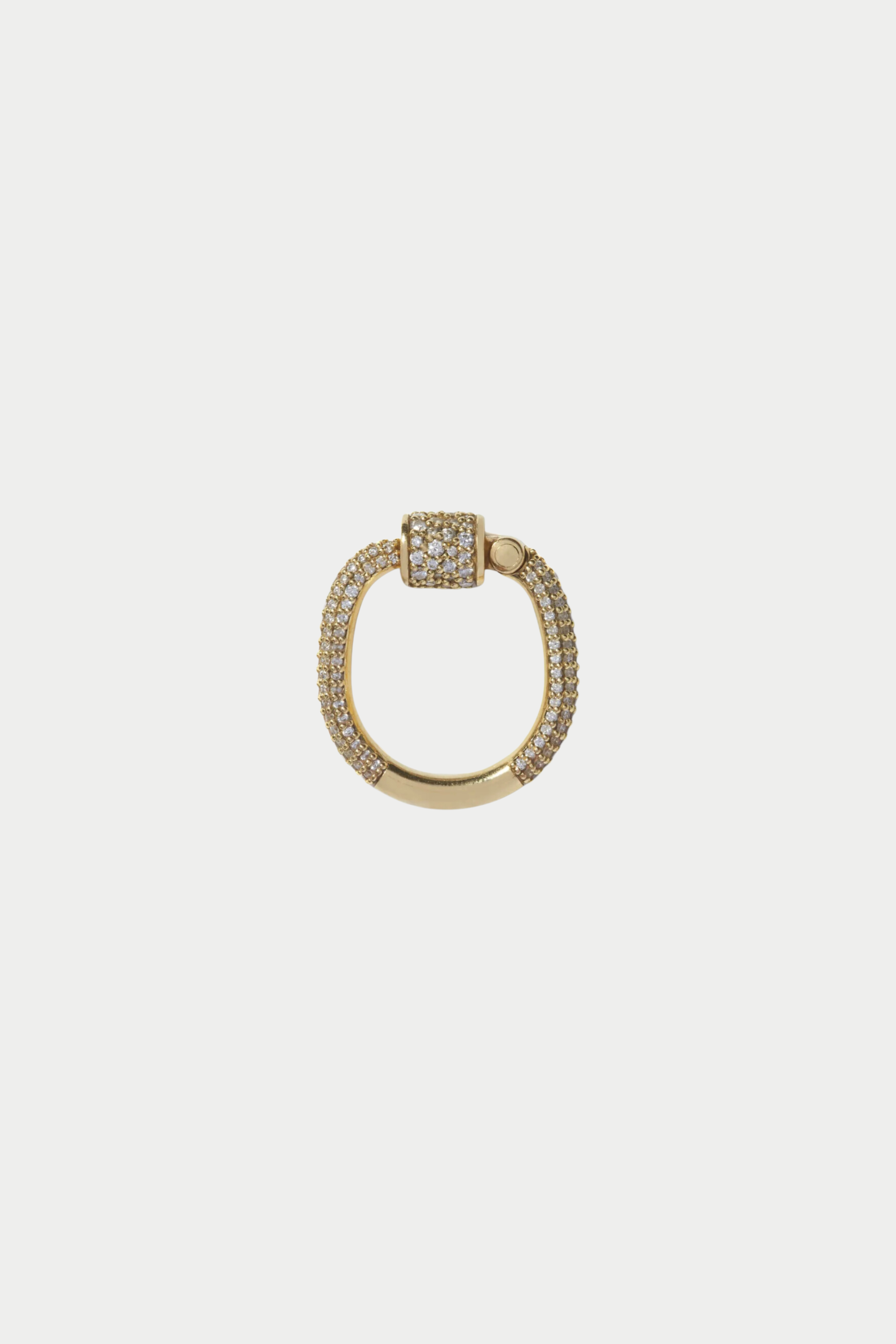 MARLA AARON - Allstone Trundle Lock Ring, Yellow Gold