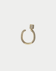 MARLA AARON - Allstone Trundle Lock Ring, Yellow Gold