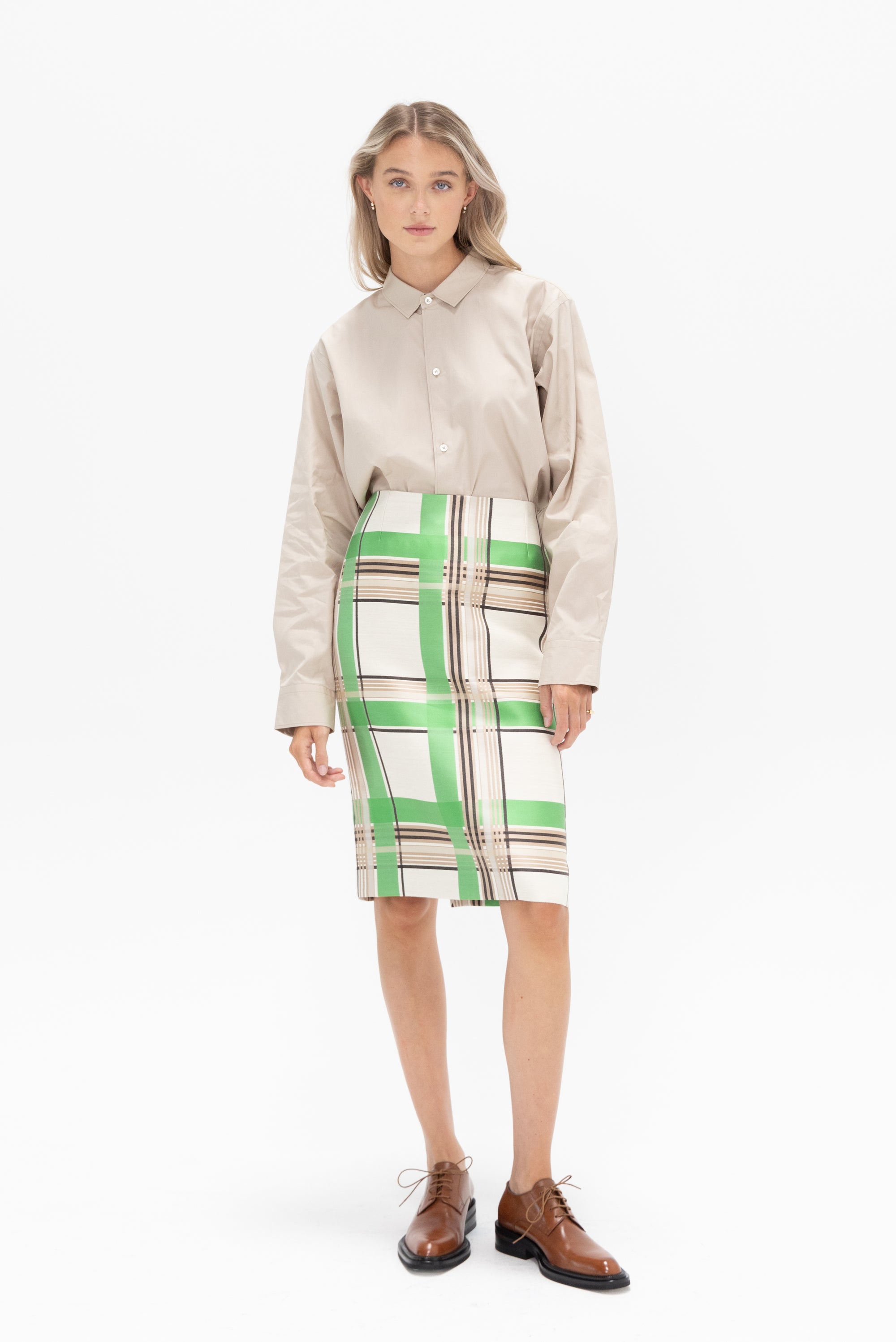 DRIES VAN NOTEN - Pencil Skirt, Green