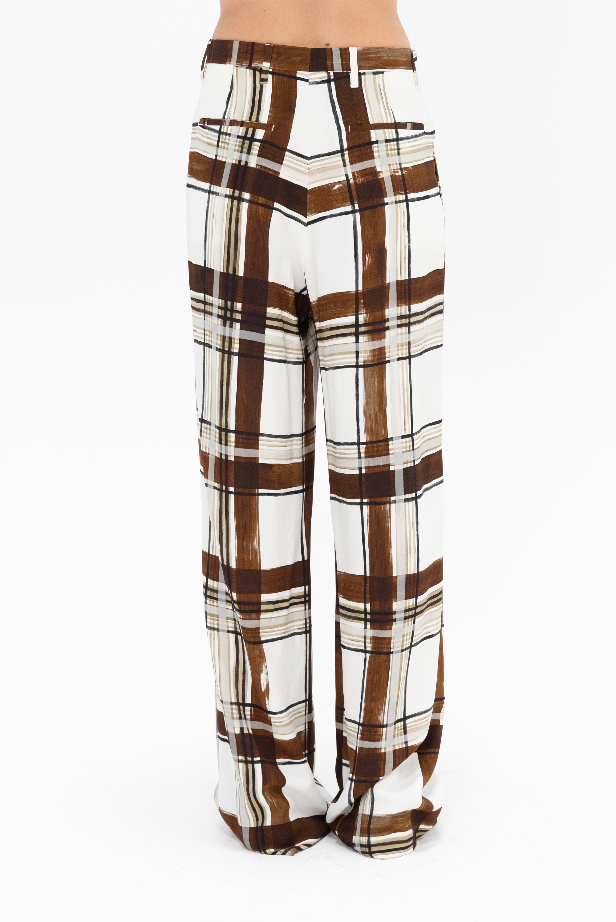 DRIES VAN NOTEN - Wide Leg Trousers, Brown