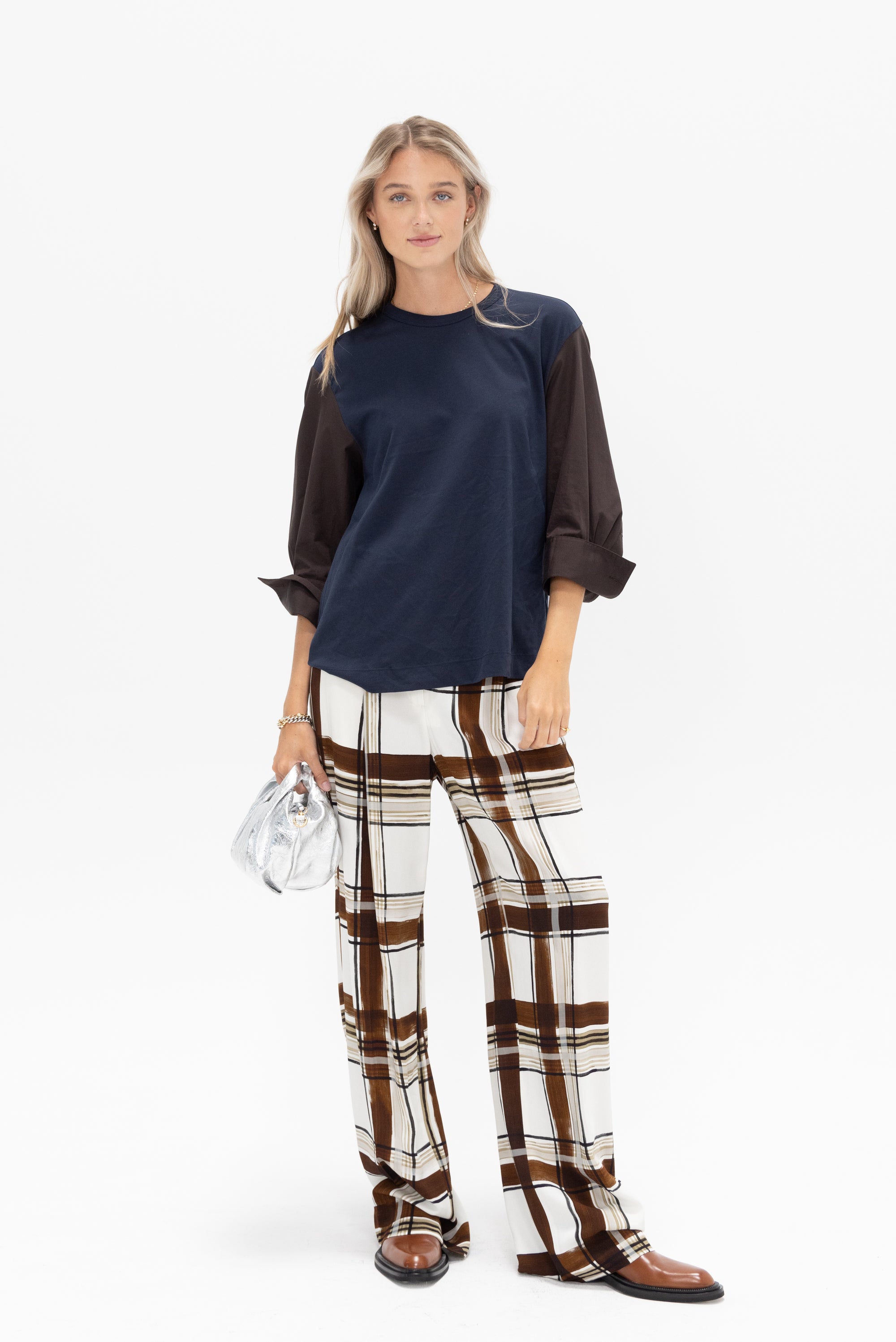 DRIES VAN NOTEN - Wide Leg Trousers, Brown