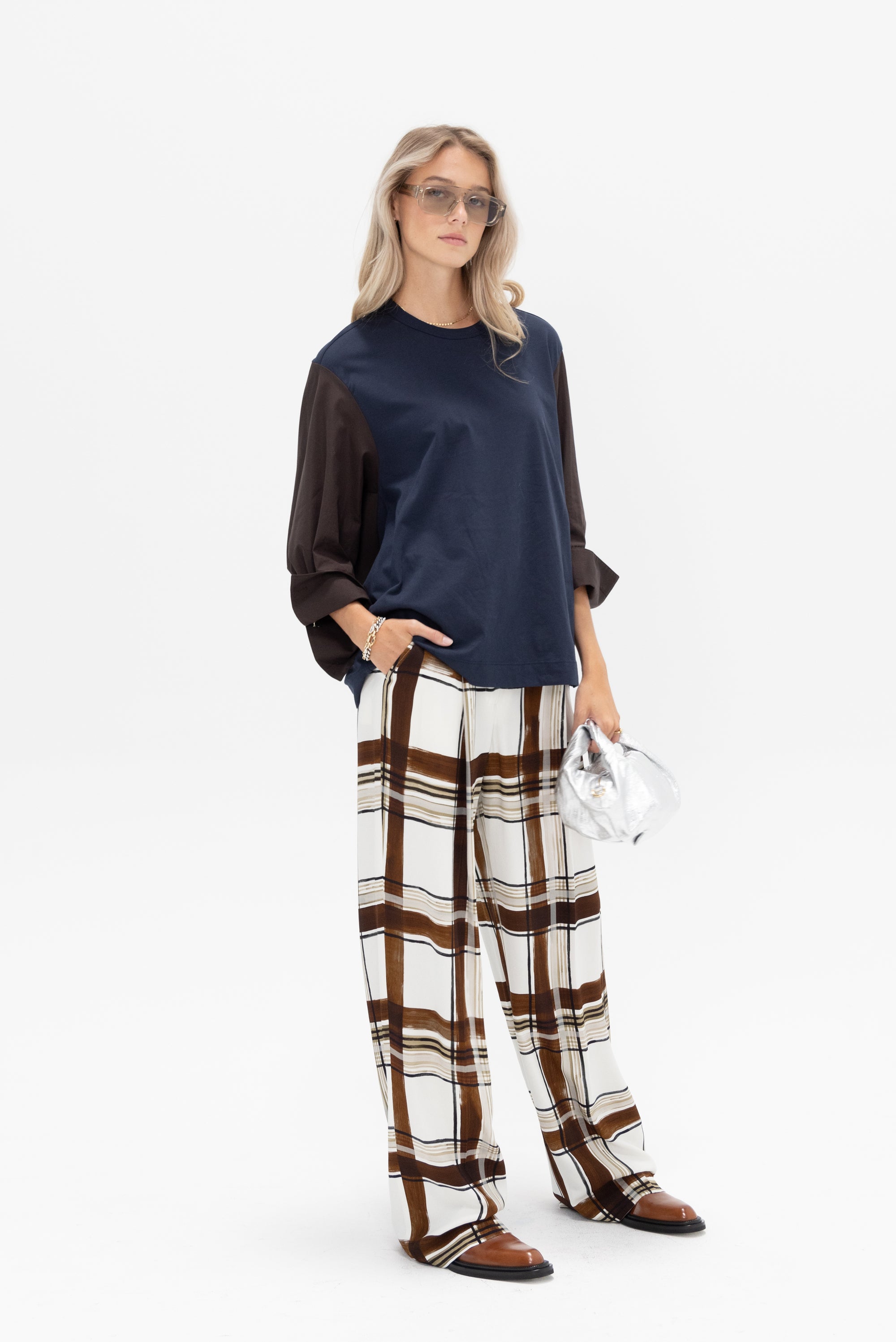 DRIES VAN NOTEN - Wide Leg Trousers, Brown