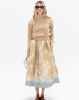 DRIES VAN NOTEN - A-line Skirt, Beige