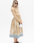 DRIES VAN NOTEN - A-line Skirt, Beige