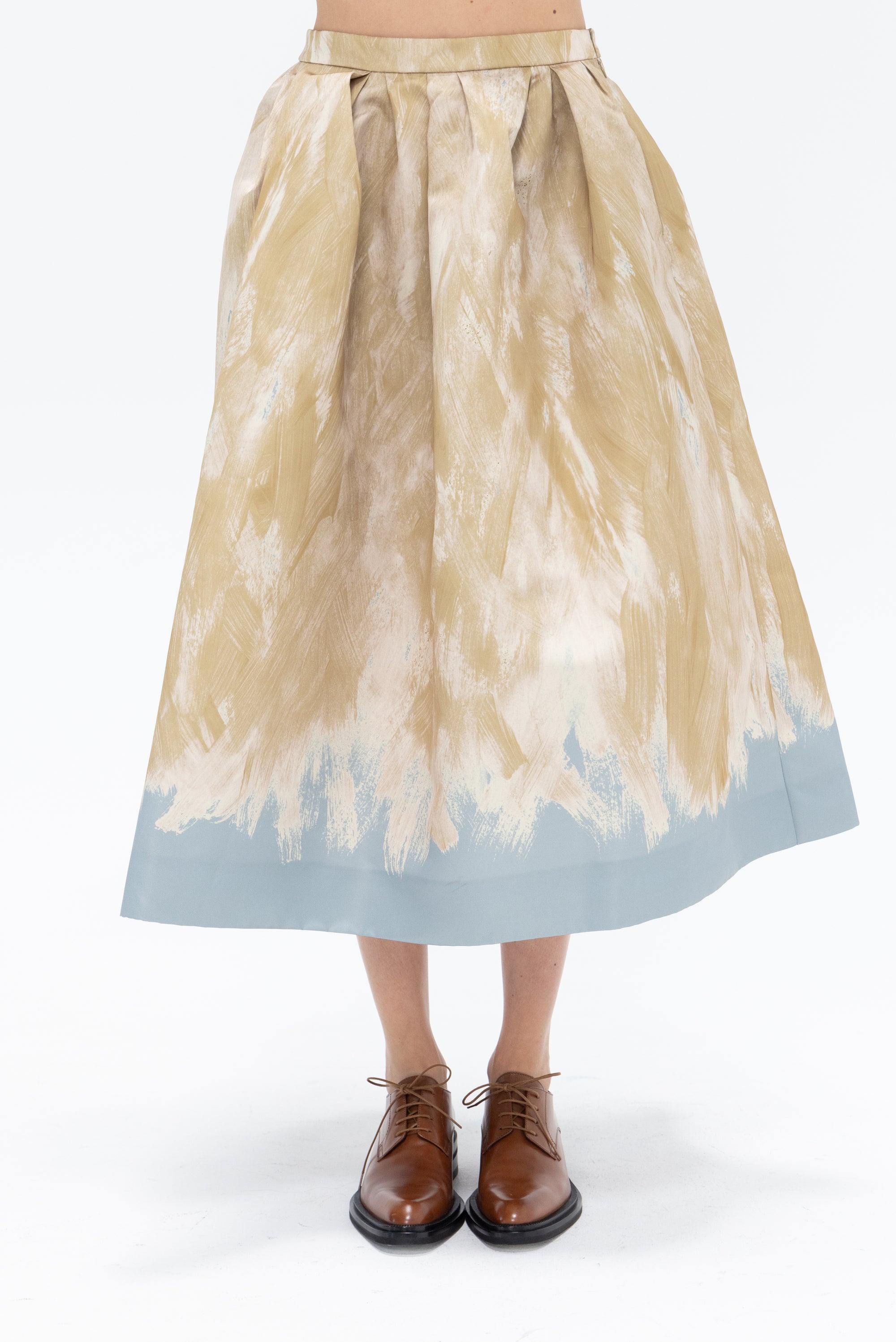 DRIES VAN NOTEN - A-line Skirt, Beige