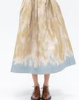 DRIES VAN NOTEN - A-line Skirt, Beige