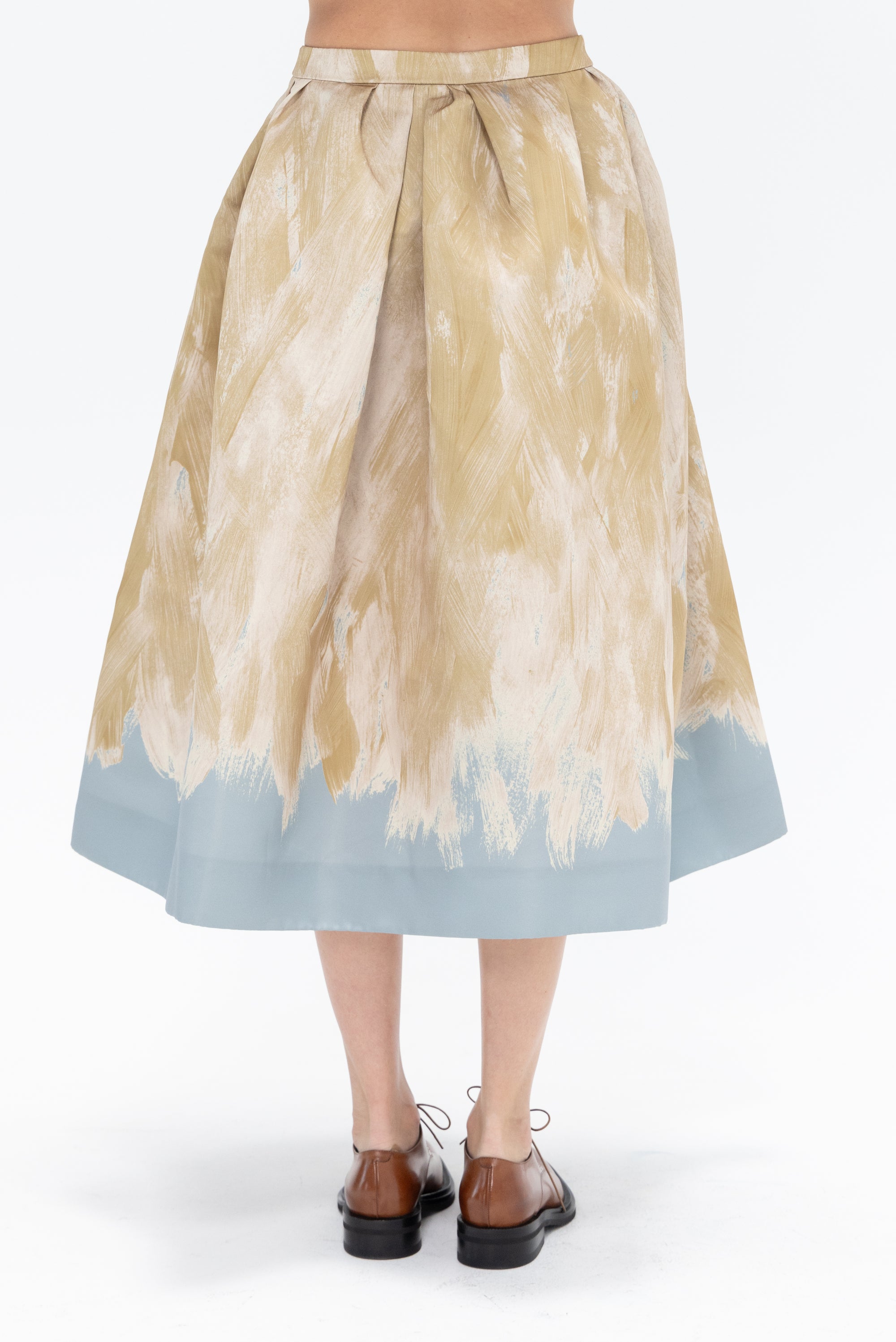 DRIES VAN NOTEN - A-line Skirt, Beige