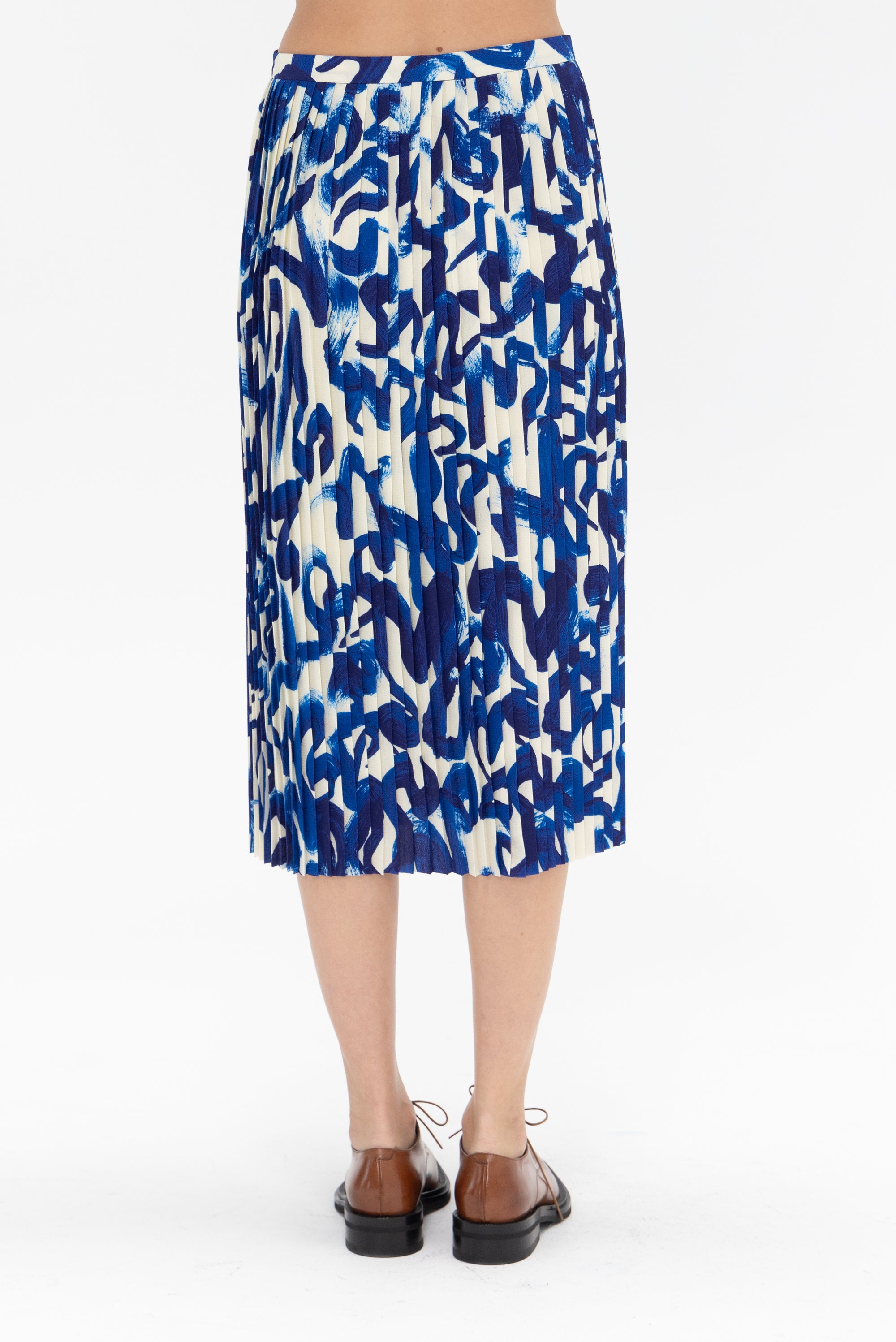 DRIES VAN NOTEN - Pleated Skirt, Blue