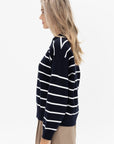 APIECE APART - Sportif Sweatshirt, Navy & Cream