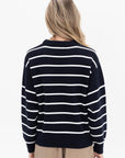 APIECE APART - Sportif Sweatshirt, Navy & Cream