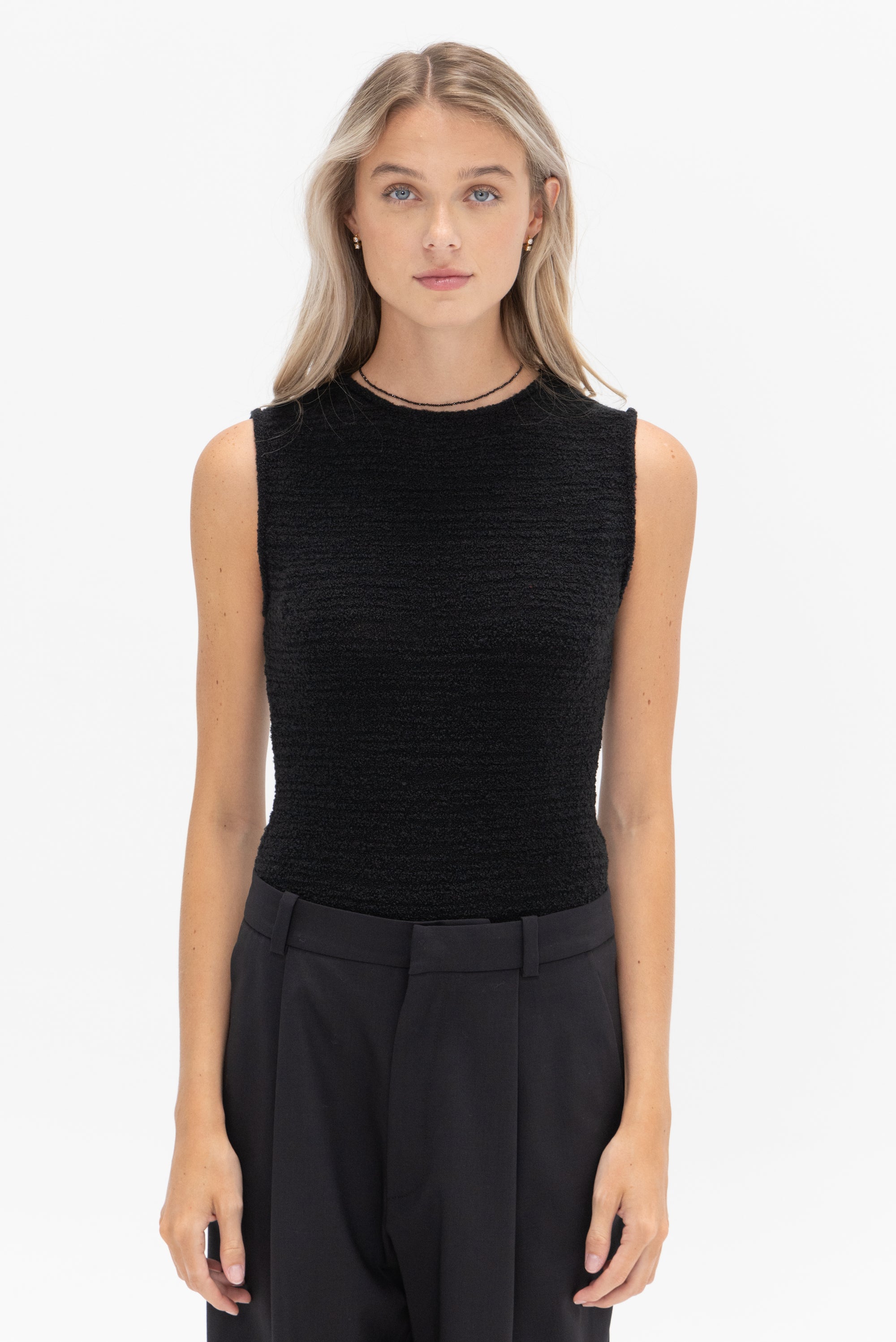 GAUCHERE - Knit Bodysuit, Black