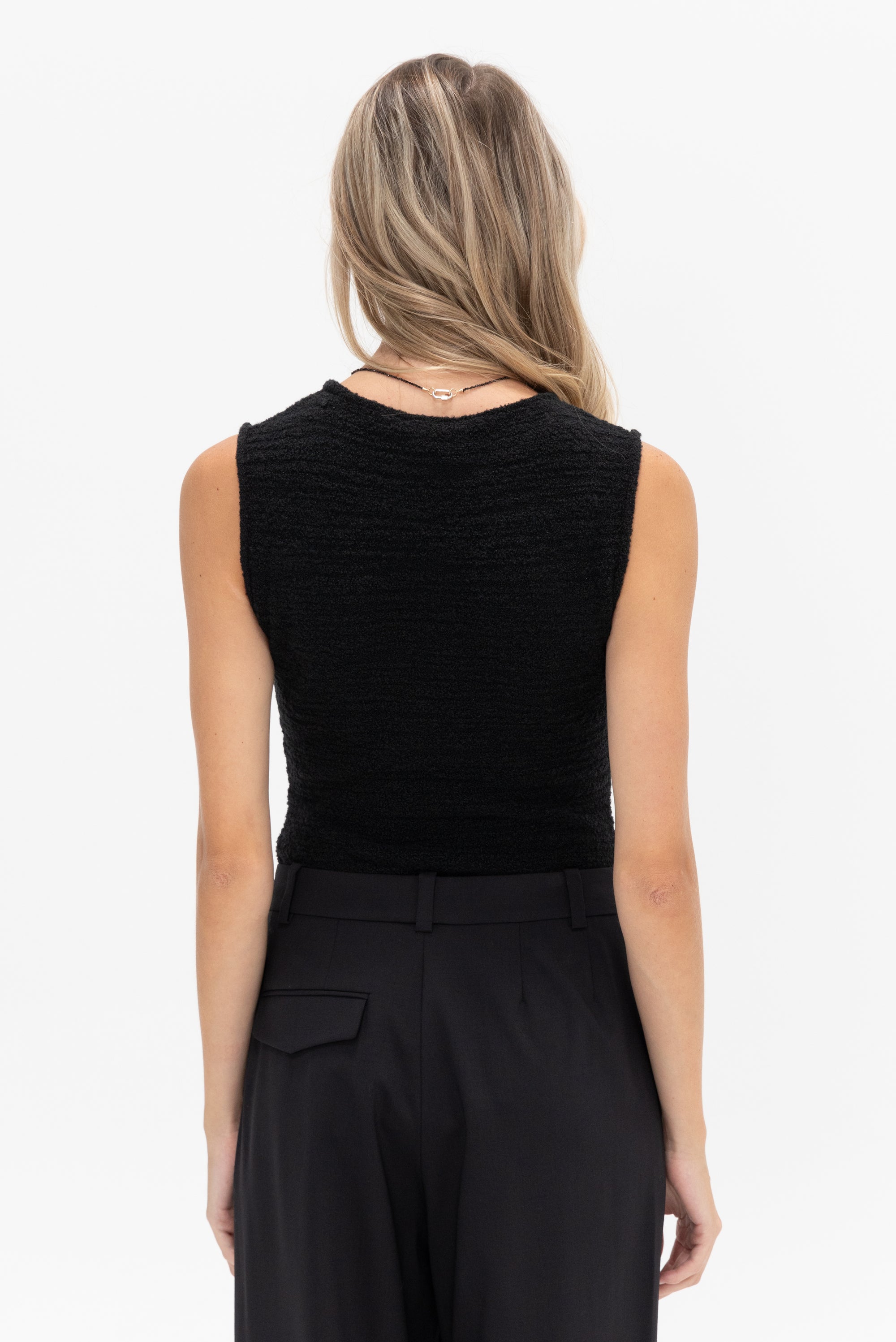 GAUCHERE - Knit Bodysuit, Black