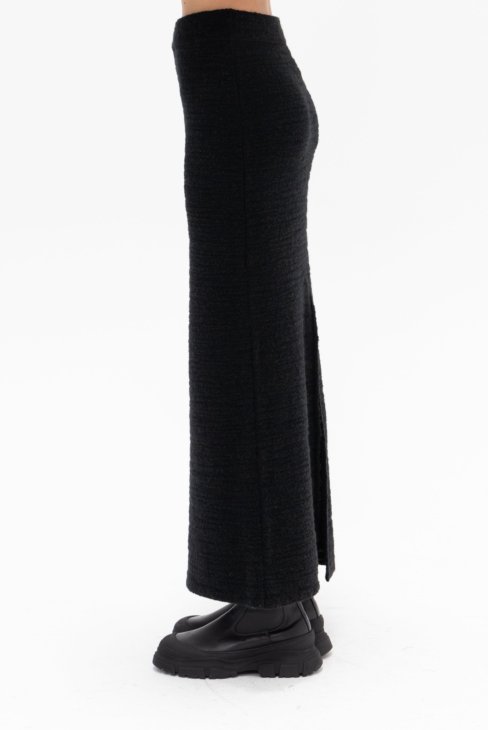 GAUCHERE - Knit Skirt, Black