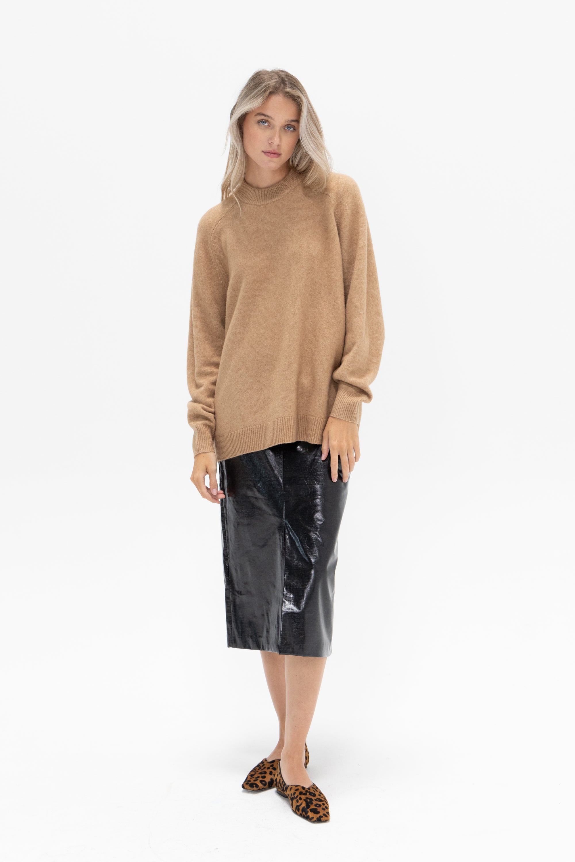 TIBI - Camel Hair Knit, Camel