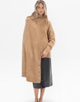 TIBI - Camel Hair Knit Cape, Camel